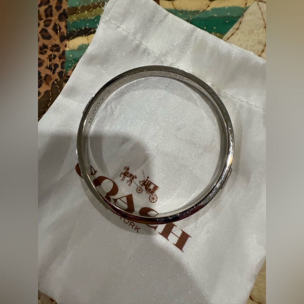 Coach Bangle Style Bracelet No String In Dust Bag… - image 2